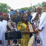 Aiyegunle Gbede Adopts Charity Ijese as Indigene, Honours Her With Excellence Award