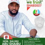 2027: Abu Salihu Shaibu (SHAB) Declares Bid for Adavi Assembly Seat, Unveils People-Centred Agenda