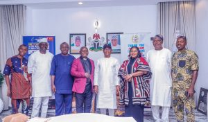 Kogi Deputy Governor Joel Salifu meets Holley Memorial Hospital and UEC College of Nursing Sciences delegation in Ejule.