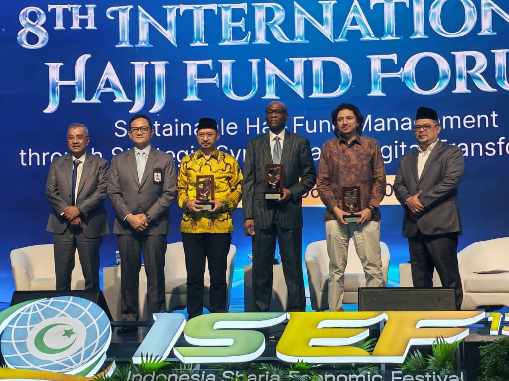 Ambassador Ismail Abba Yusuf at the International Hajj Fund Forum in Jakarta, Indonesia.