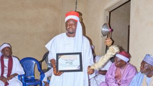Abdullahi Adamu, former Lokoja council chairman, honoured with the Asiwaju of Gbaude traditional title.
